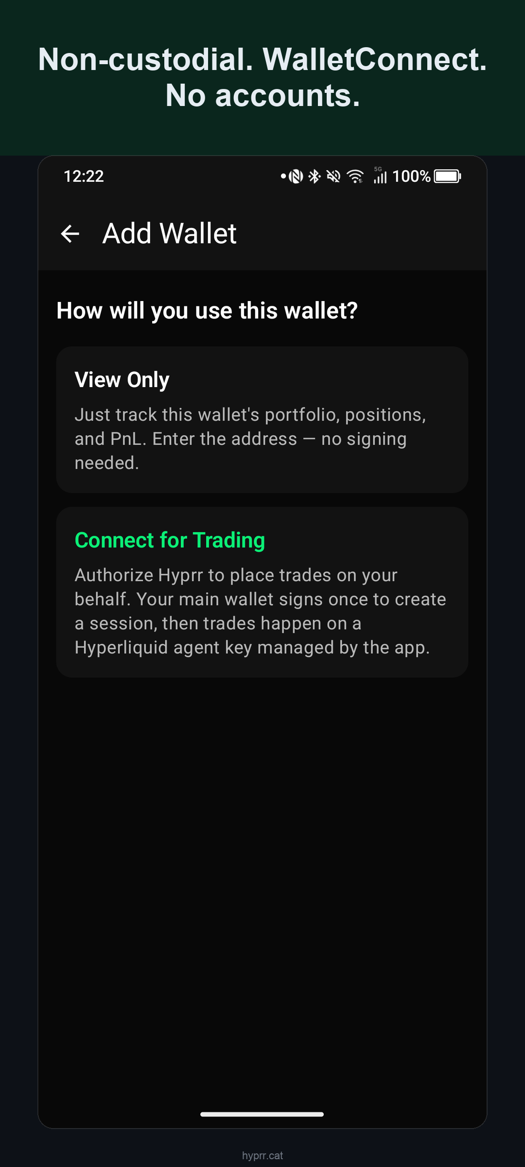 Non-custodial wallet linking